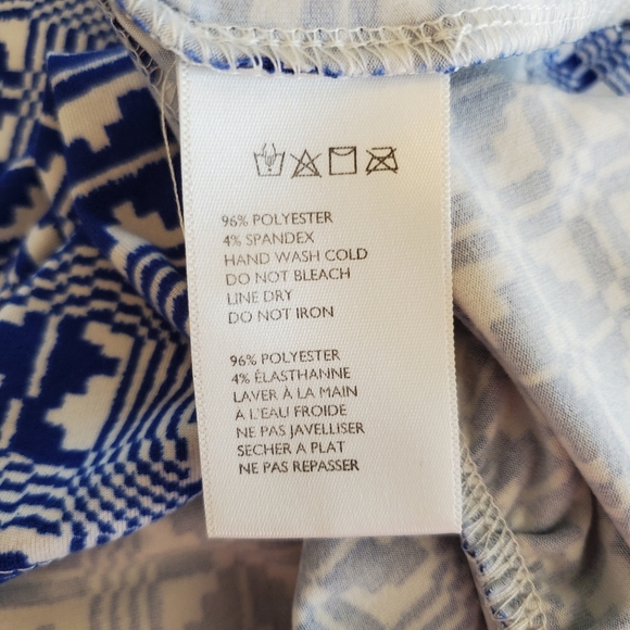 Urban outfitters geo pattern blue and white mini dress, Small - Picture 7 of 8